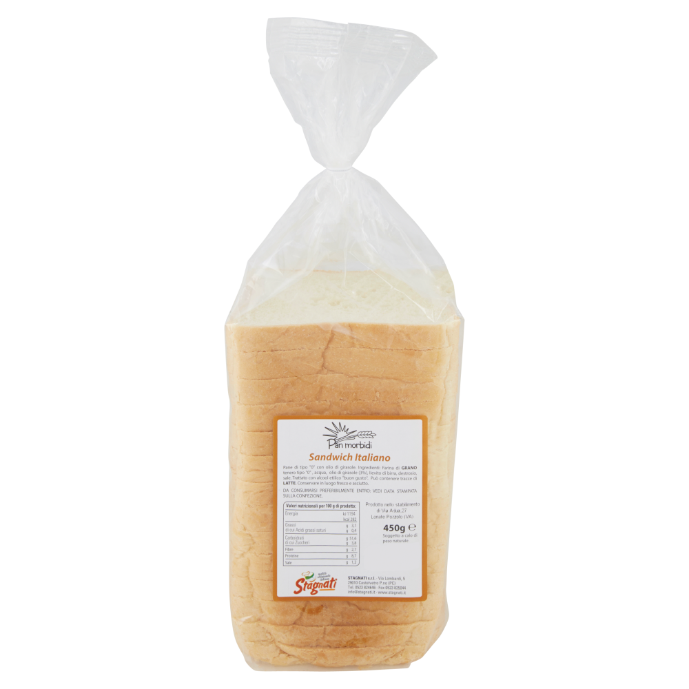 Stagnati Pan morbidi Sandwich Italiano 450 g