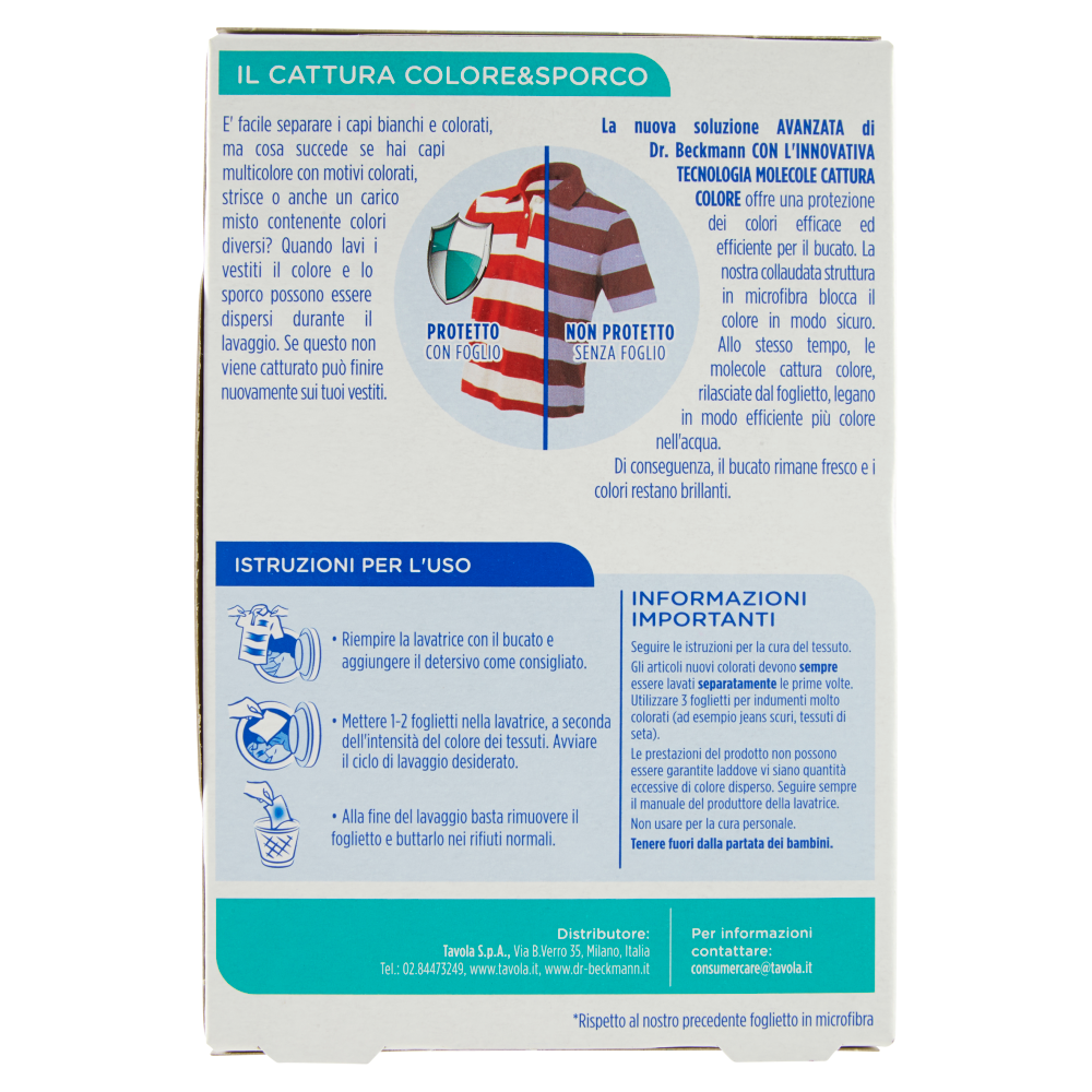 Dr. Beckmann il Cattura Colore&Sporco 40 pz
