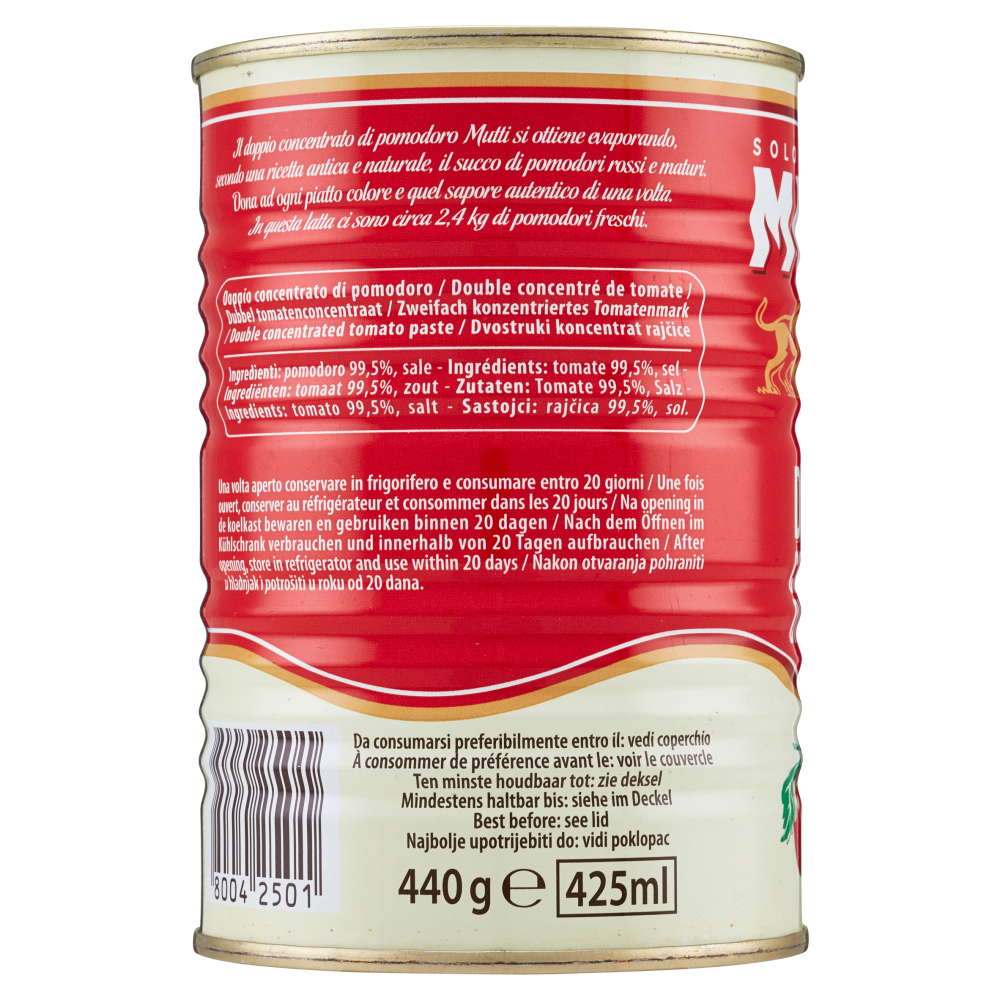 Mutti Doppio Concentrato di Pomodoro 440 g