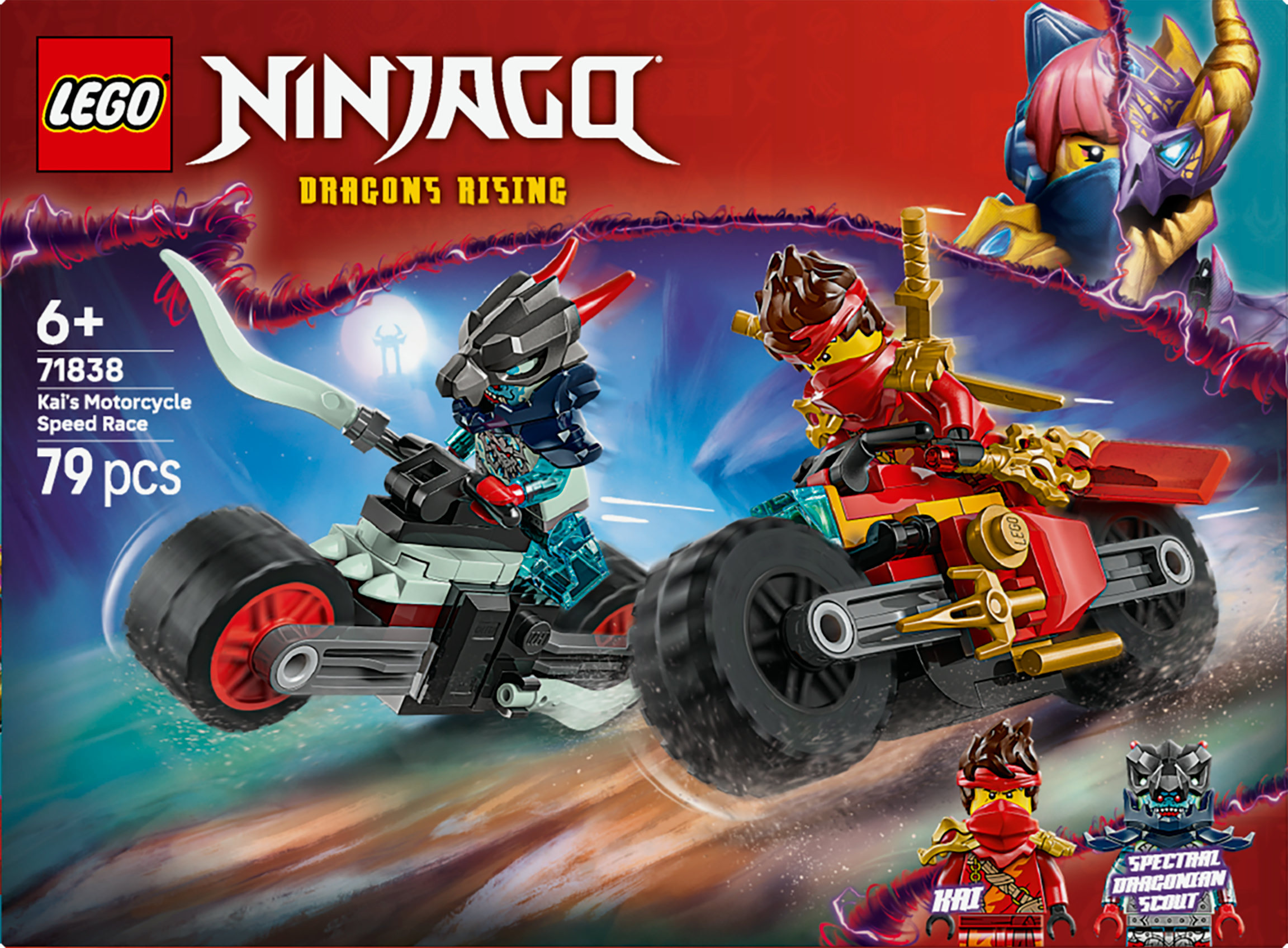 LEGO NINJAGO Gara di velocità sulla moto di Kai