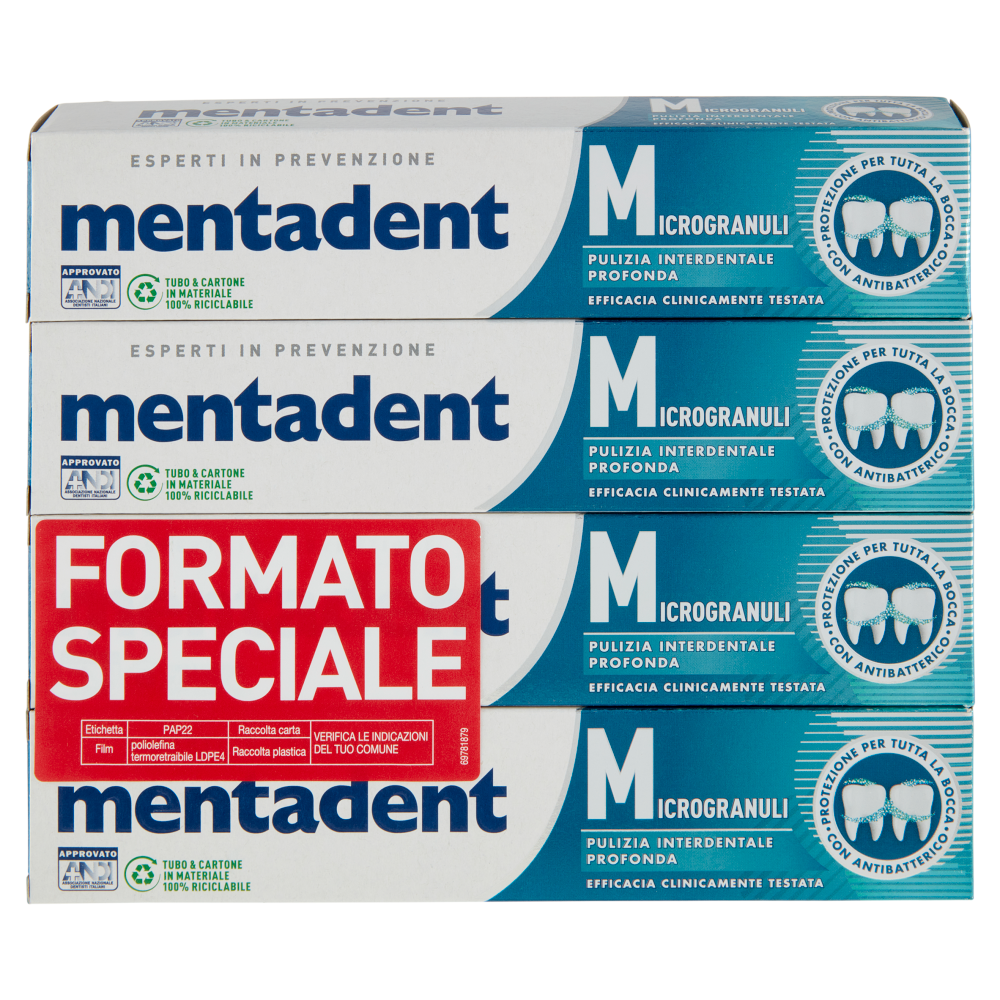 Mentadent Microgranuli 4 x 75 ml