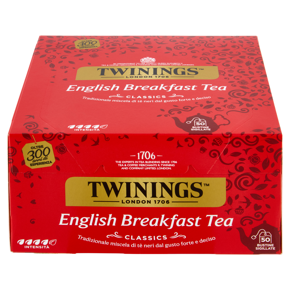Twinings English Breakfast Tea Tè Nero 50 filtri The 100 g