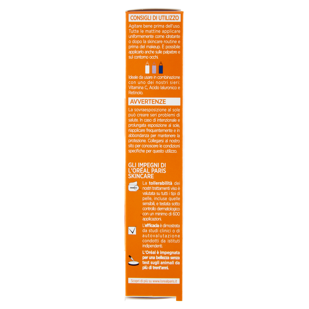 L'Oréal Paris Revitalift Clinical Fluido Anti-UV SPF50+ con Vitamina C Antiossidante 50 ml