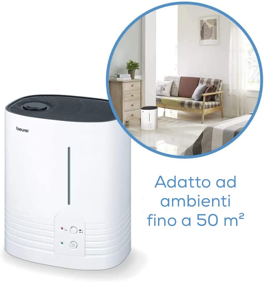 Beurer LB 55 Umidificatore con Tecnologia ad Evaporazione dell&rsquo;Acqua Calda