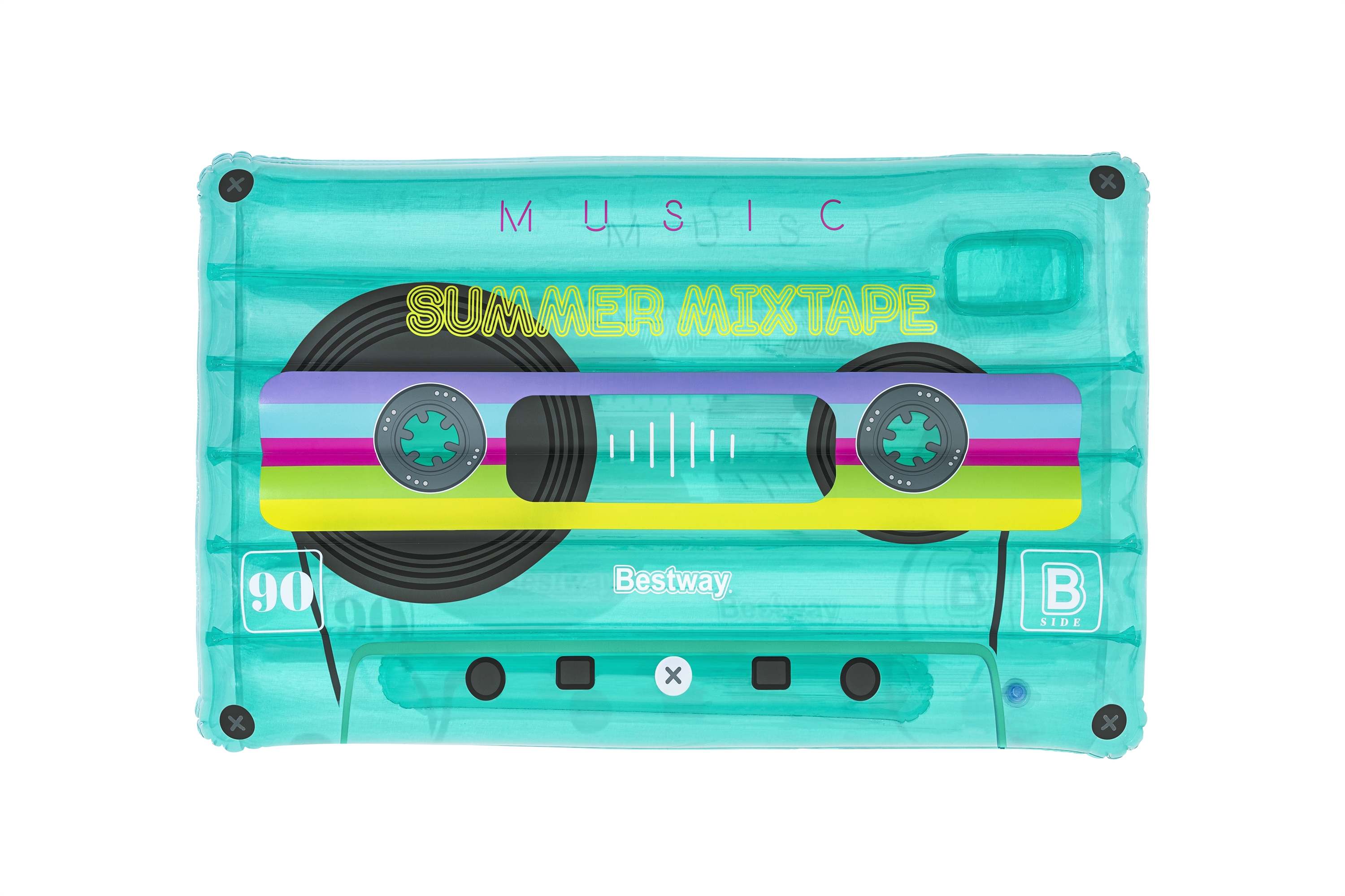 Bestway 43649 / 23 galleggiante da piscina e da spiaggia Multicolore Immagine Materassino galleggiante