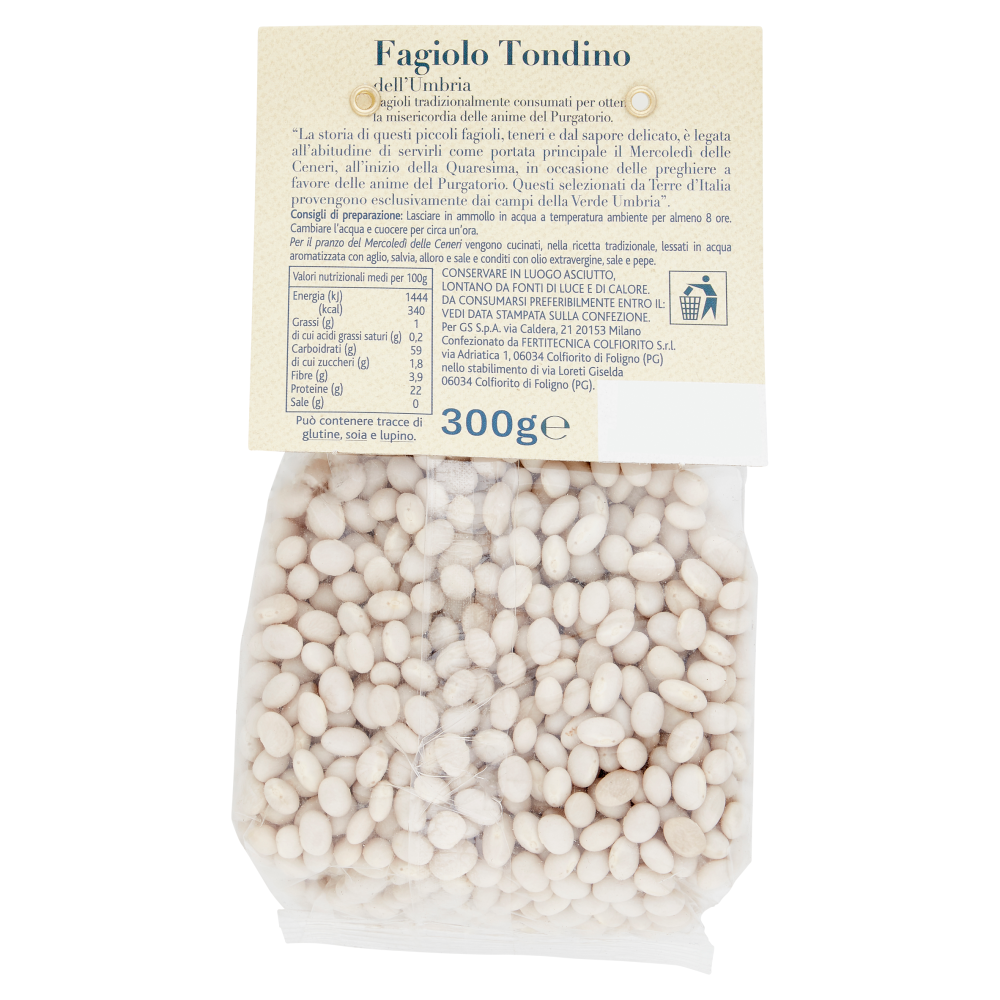Terre d'Italia Fagiolo Tondino dell'Umbria 300 g