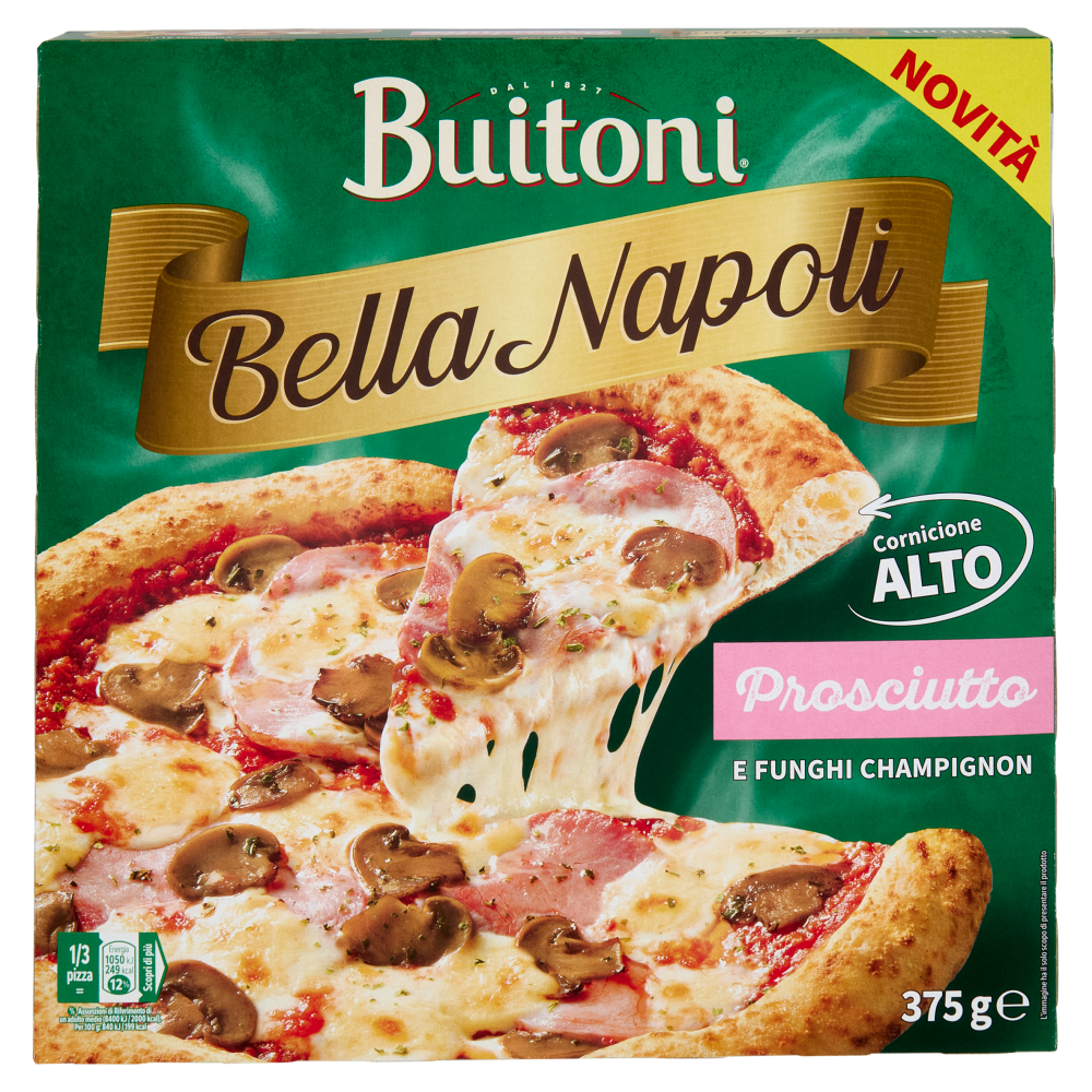 Buitoni Bella Napoli Prosciutto & Funghi Pizza surgelata 375 g