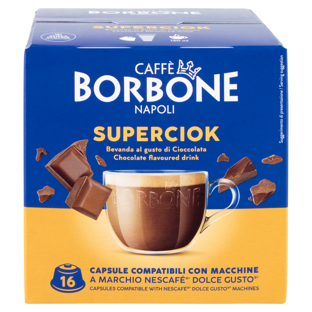 Caff&egrave; Borbone Superciok Capsule Compatibili Nescaf&egrave;* Dolce Gusto* 16 x 20 g