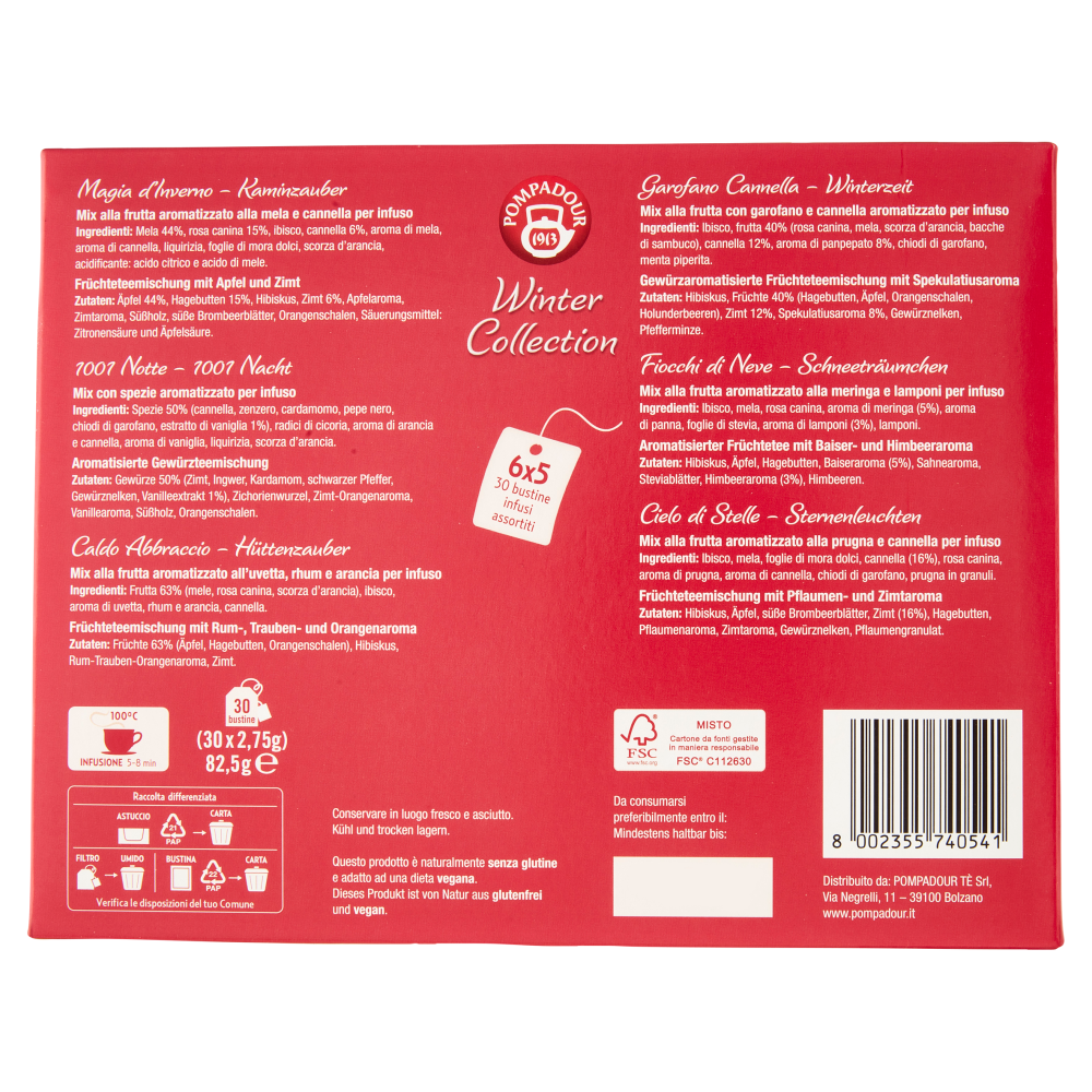 Pompadour Winter Collection 30 x 2,75 g