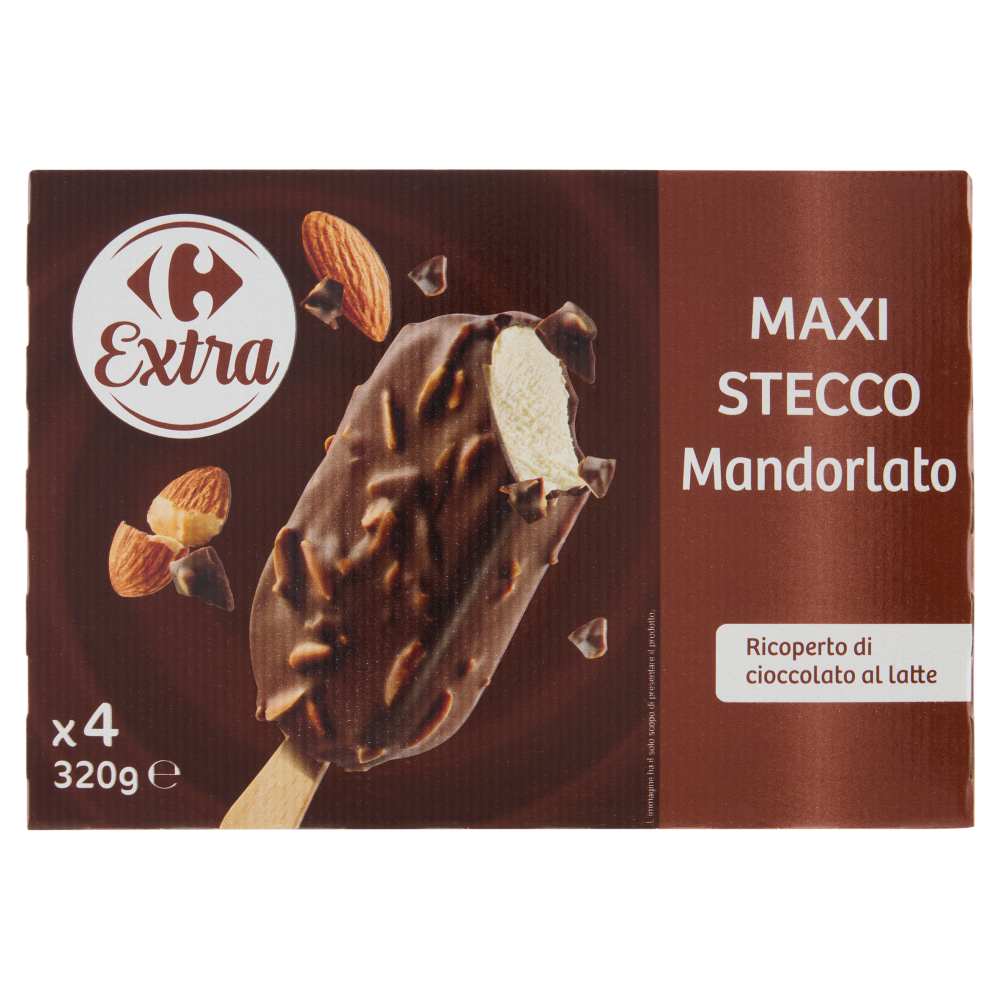 Carrefour Extra Maxi Stecco Mandorlato 4 x 80 g