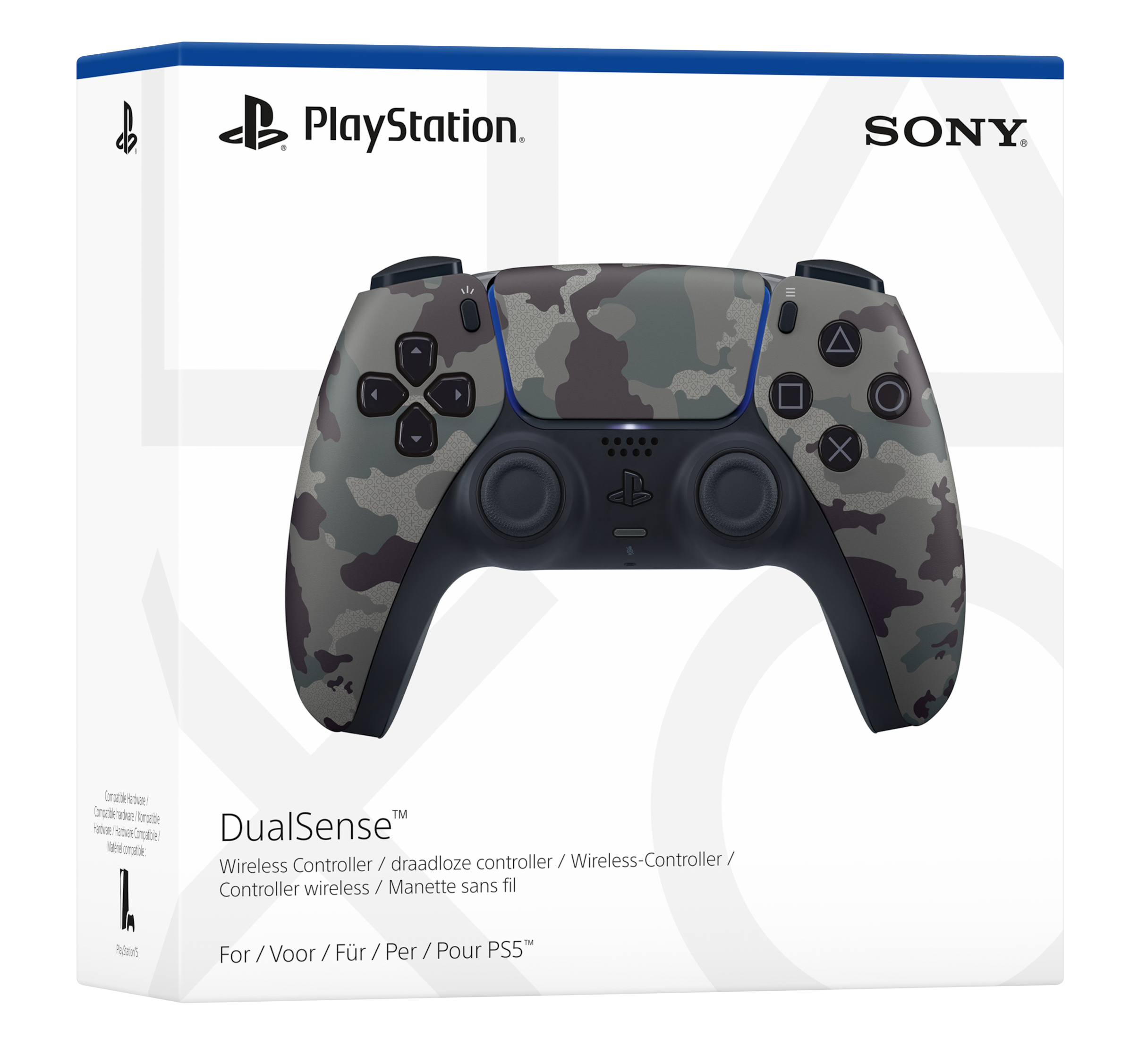 Sony DualSense V2 Mimetico, Grigio Bluetooth Gamepad Analogico/Digitale Android, MAC, PC, PlayStation 5, iOS