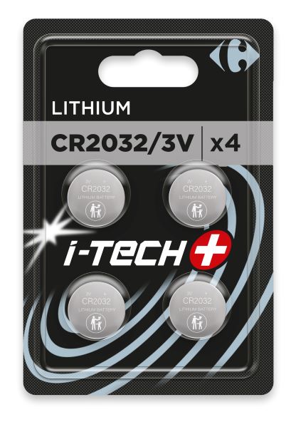 Carrefour 4 Pile lition CR2032