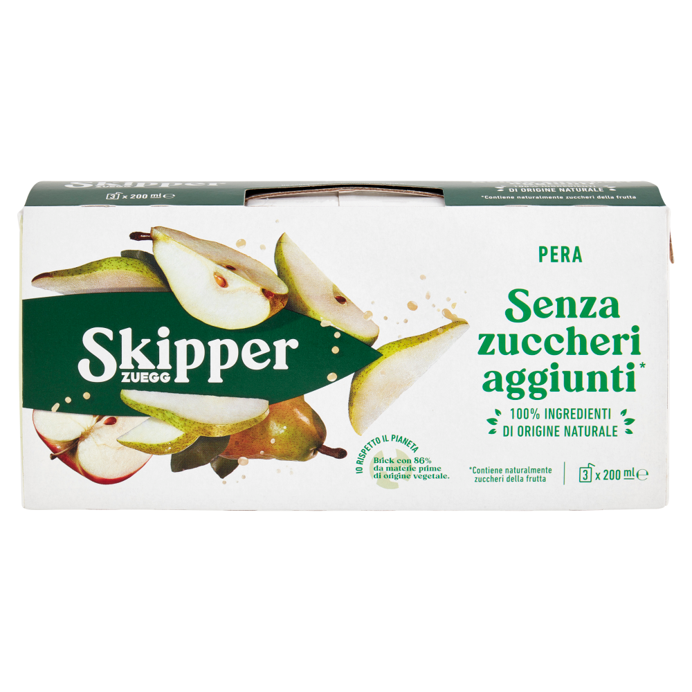 Zuegg Skipper Pera Senza zuccheri aggiunti* 3 x 200 ml