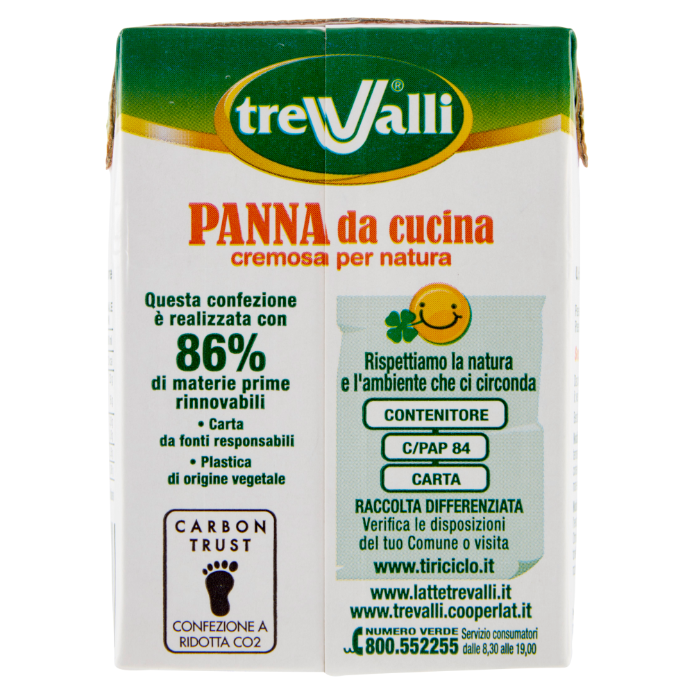 treValli Panna da cucina 200 ml