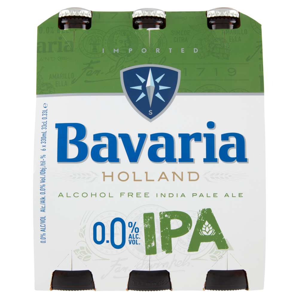 Bavaria 0.0% Birra Analcolica IPA bott.6x330ml