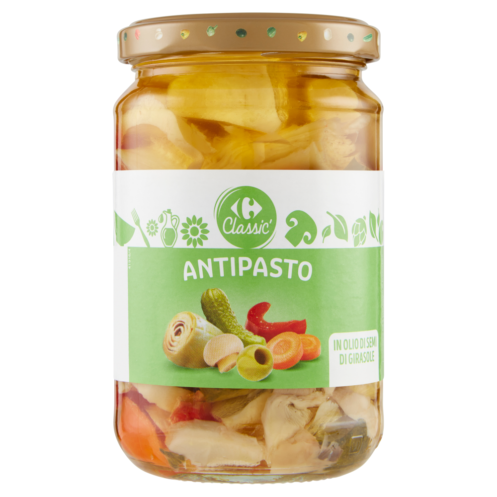 Carrefour Classic Antipasto in Olio di Semi di Girasole 280 g