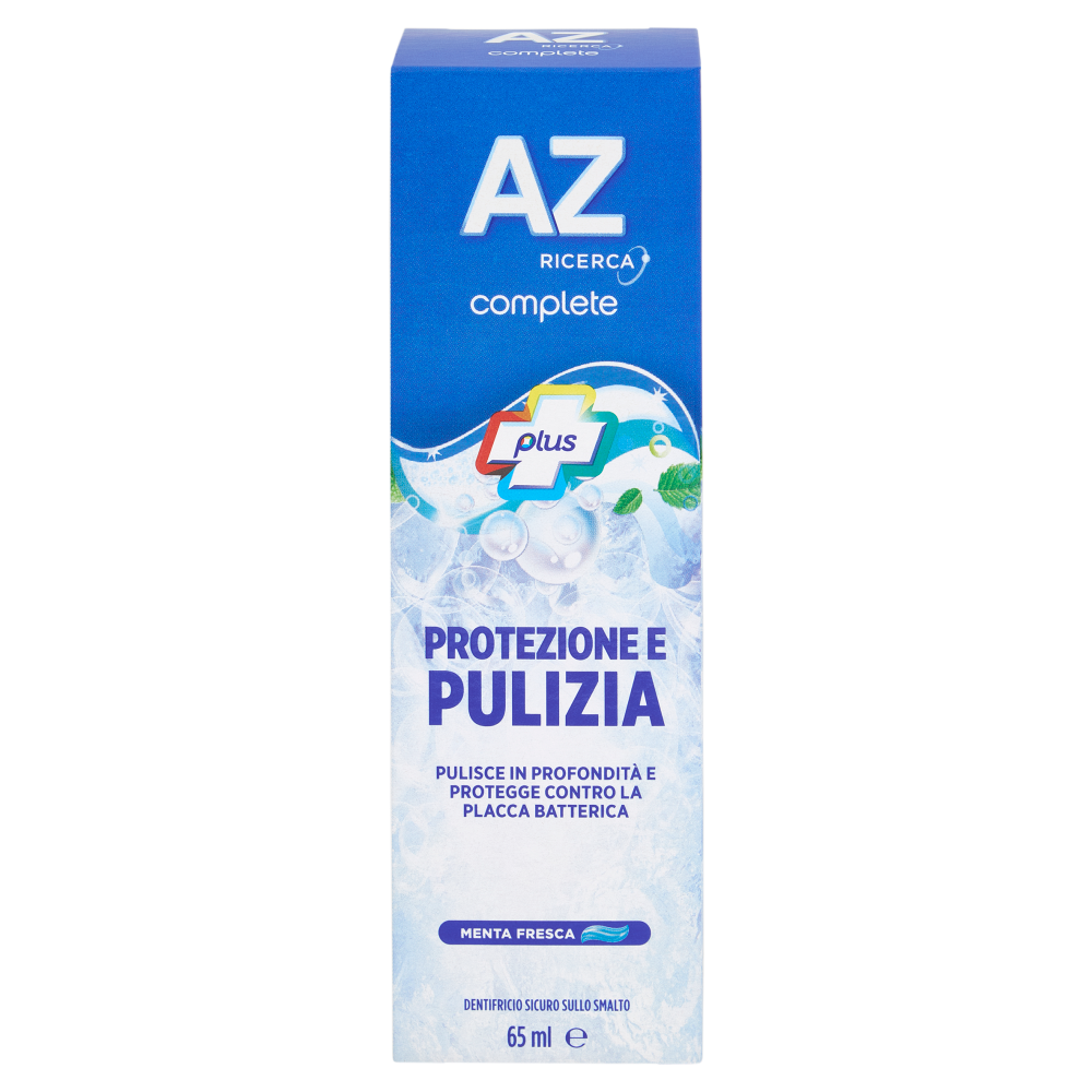 AZ Ricerca Dentifricio Complete Plus Protezione e Pulizia Menta Fresca 65 ml