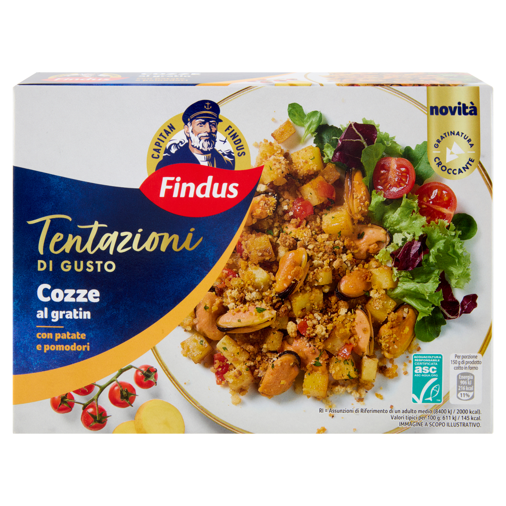 Capitan Findus Tentazioni di Gusto Cozze al Gratin 300 g