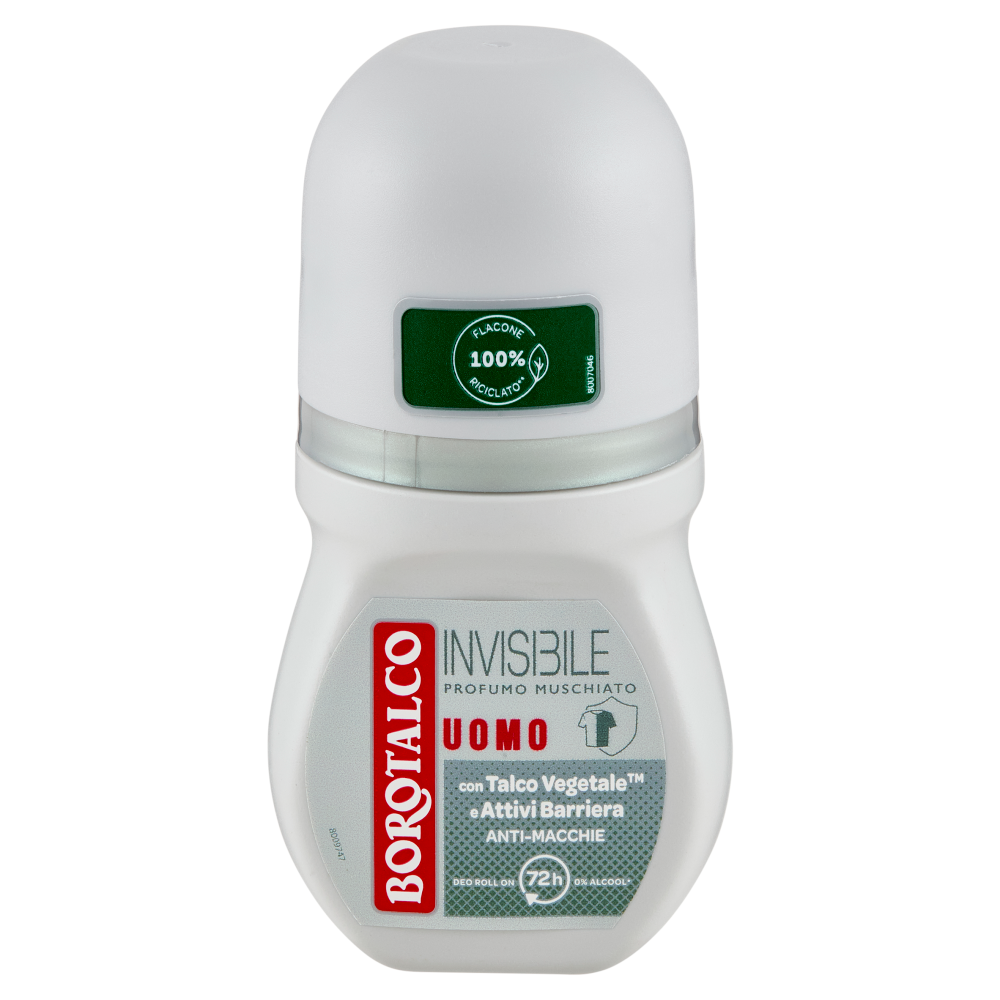 Borotalco Uomo Invisibile Profumo Muschiato Deo Roll On 50 ml
