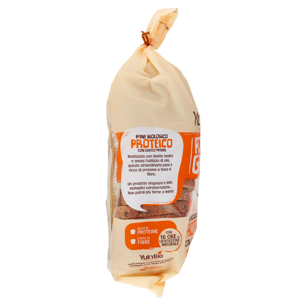 YukyBio Power Grain Pane Biologico Proteico con Lievito Madre 400 g