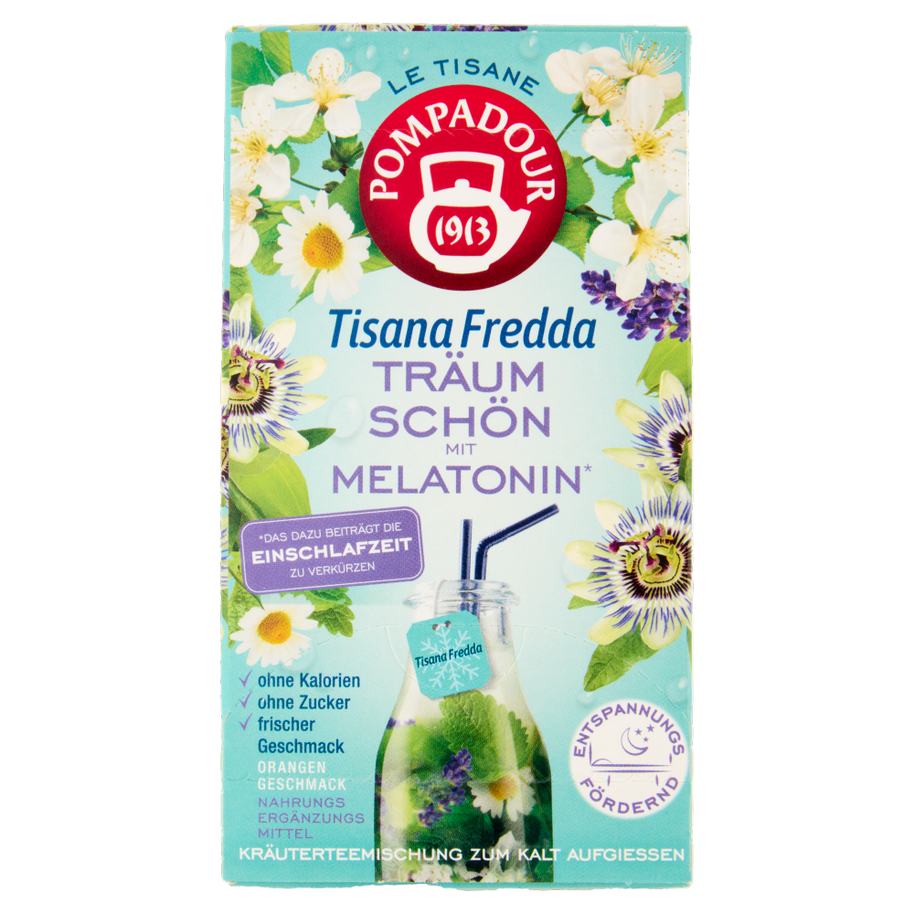 Pompadour Le Tisane Tisana Fredda Fai Bei Sogni con Melatonina* 18 x 2,5 g
