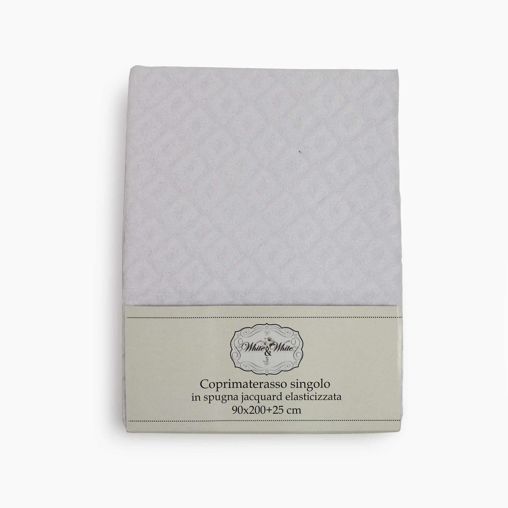 TESS White & White Coprimaterasso singolo