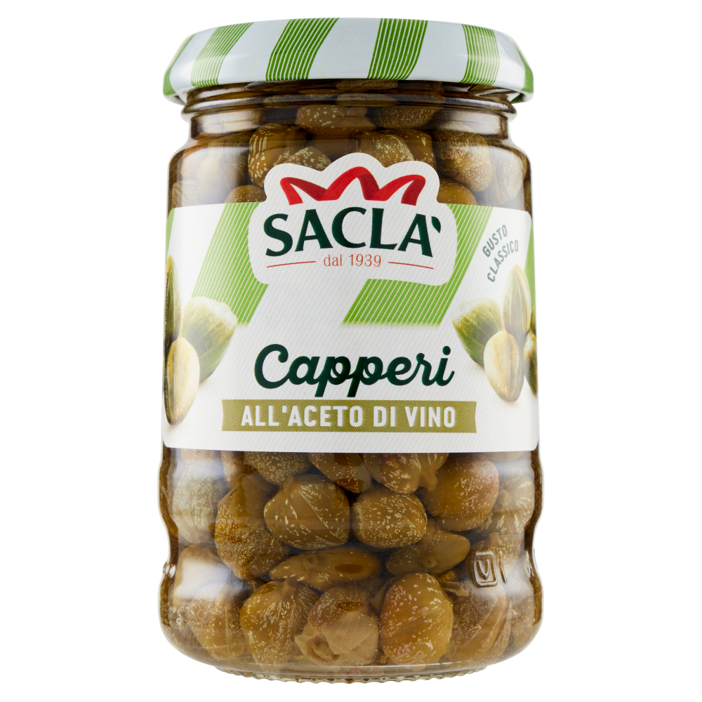 Sacl&agrave; Capperi all'Aceto di Vino 200 g
