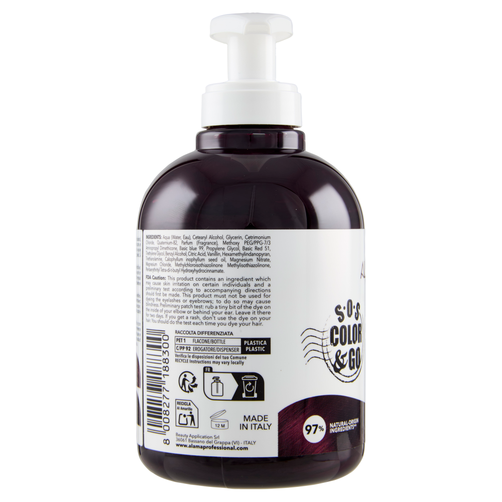 Alama Professional S.O.S. Color & Go Maschera nutriente e colorante Viola 300 ml 