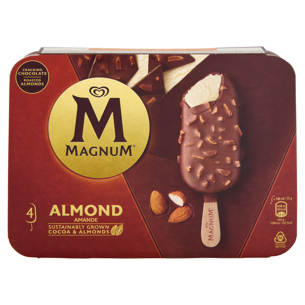 Magnum Almond 4 gelati 300 g