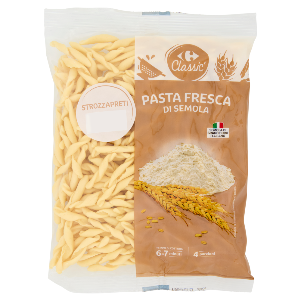 Carrefour Classic Pasta Fresca di Semola Strozzapreti 500 g