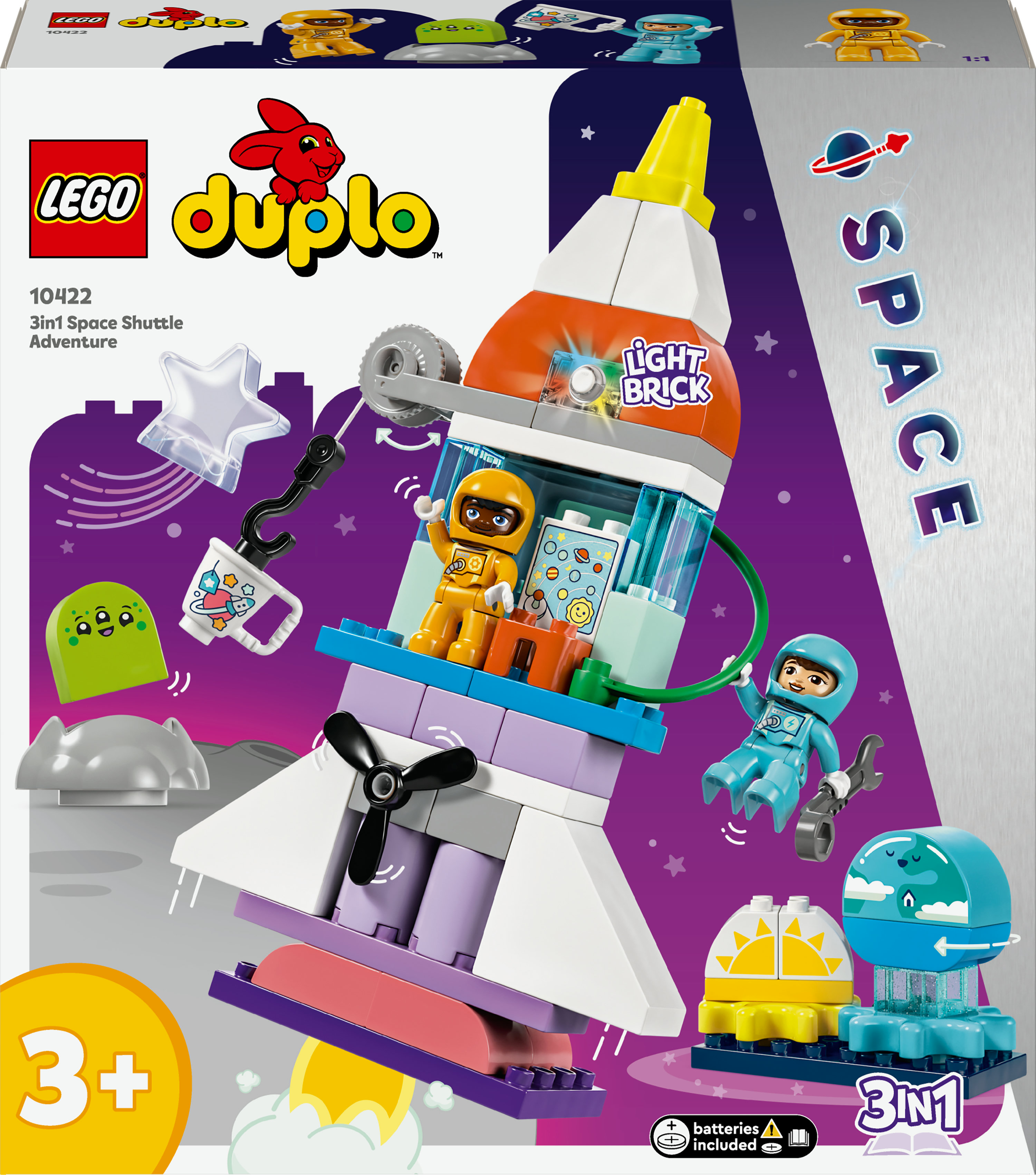 LEGO DUPLO Avventura dello Space Shuttle 3 in 1
