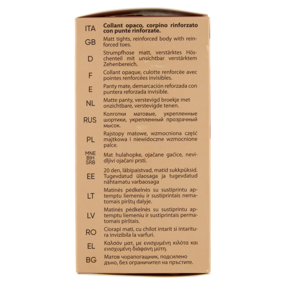 pompea Classico Collant opaco 20 den 1/2-S Ambrato 2 Paia