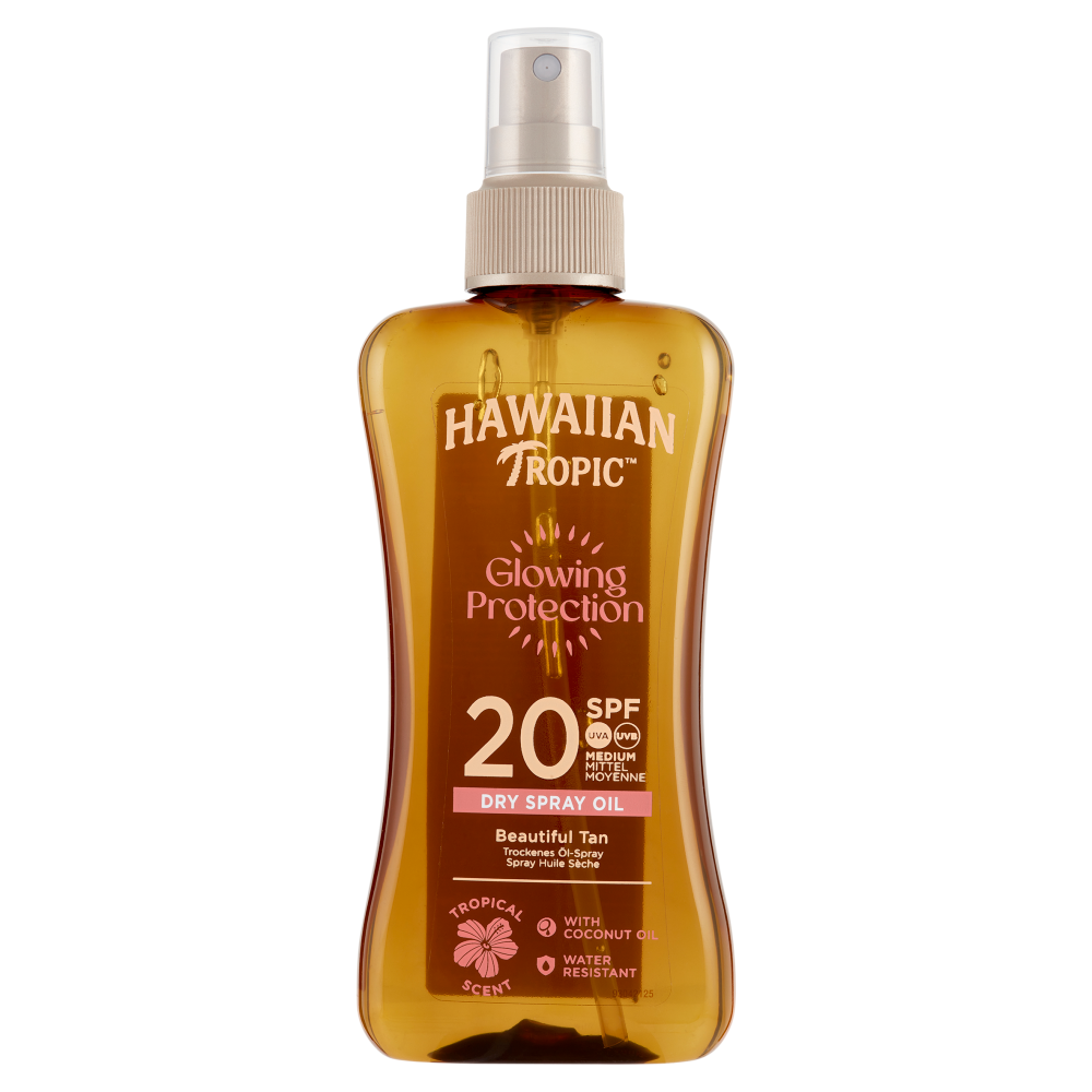 Hawaiian Tropic Glowing Protection Olio Secco Spray SPF 20 Medium 200 mL