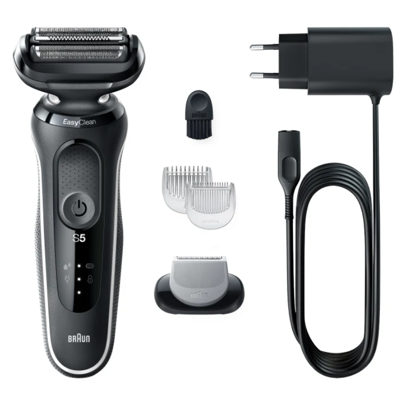 Braun Series 5 51-W1600s Rasoio Nero, Bianco