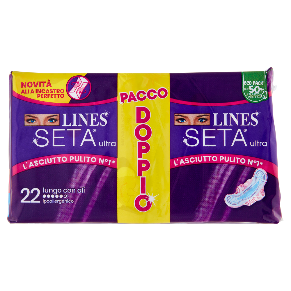 Lines Seta ultra lungo con ali 22 pz