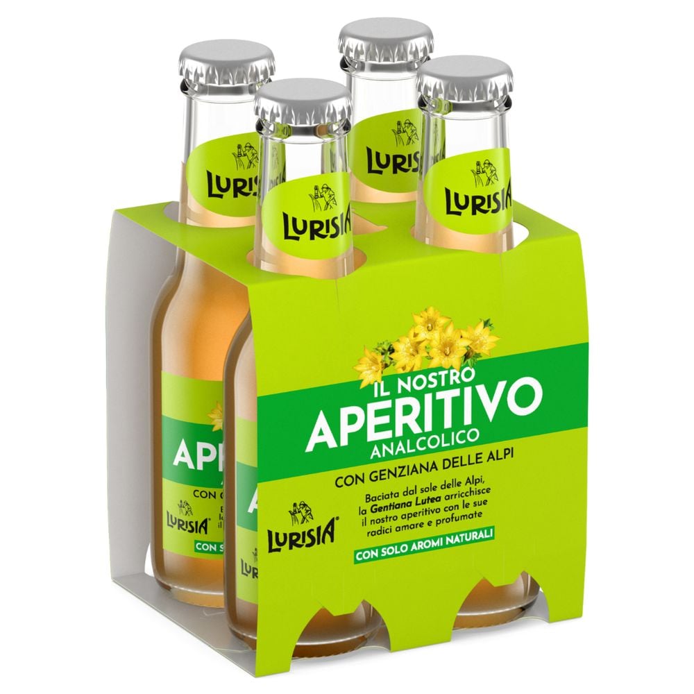 Lurisia il Nostro Aperitivo Analcolico con Genziana delle Alpi 4 x 150ml