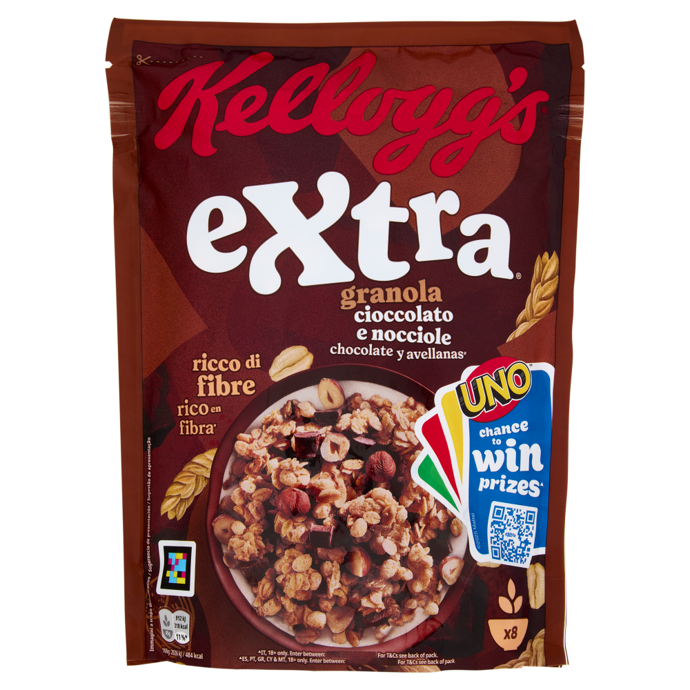 Kellogg's Extra Cioccolato e Nocciole 375 g Carrefour