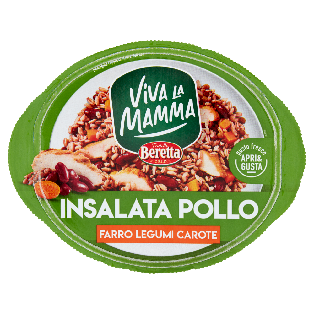 Viva La Mamma Insalata Pollo Farro Legumi Carote 220 g