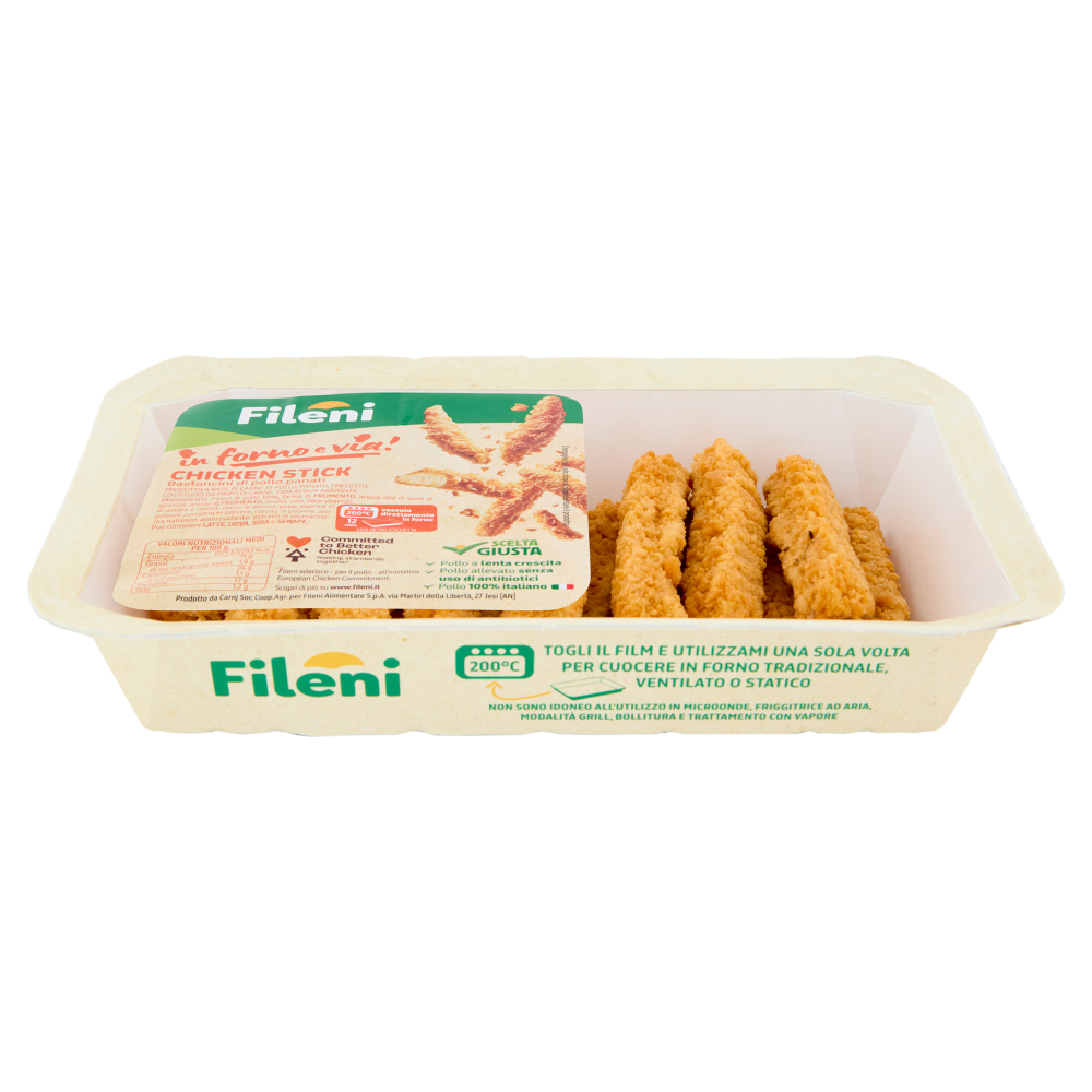 Fileni Chicken Stick Bastoncini di pollo panati 0,250 kg