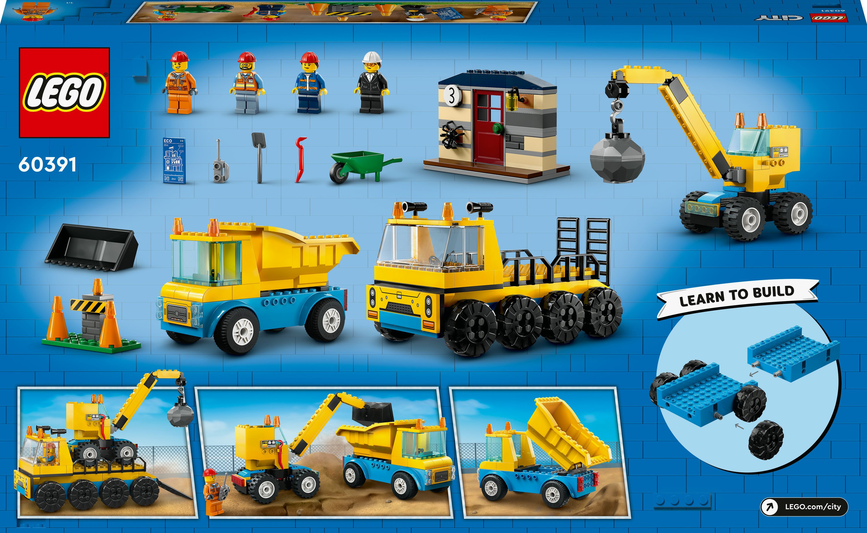 LEGO City Camion da cantiere e gru con palla da demolizione