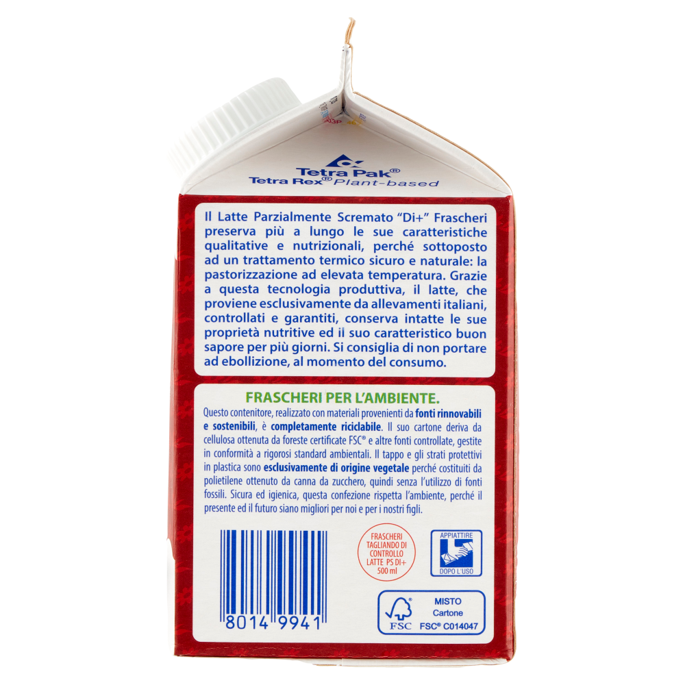 Frascheri latte parzialmente scremato di+ 500 ml