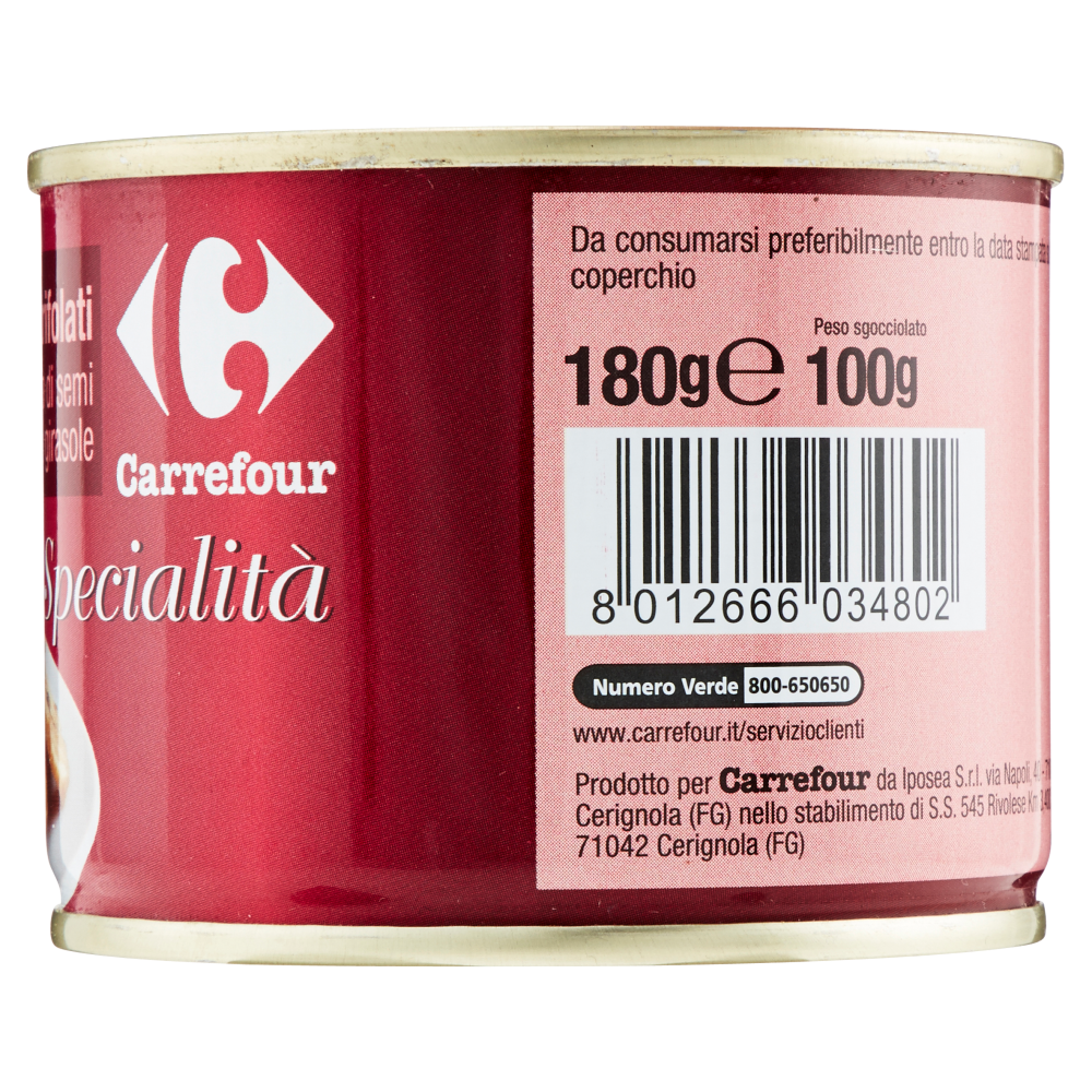 Carrefour Specialità Funghi trifolati in olio di semi di girasole 180 g
