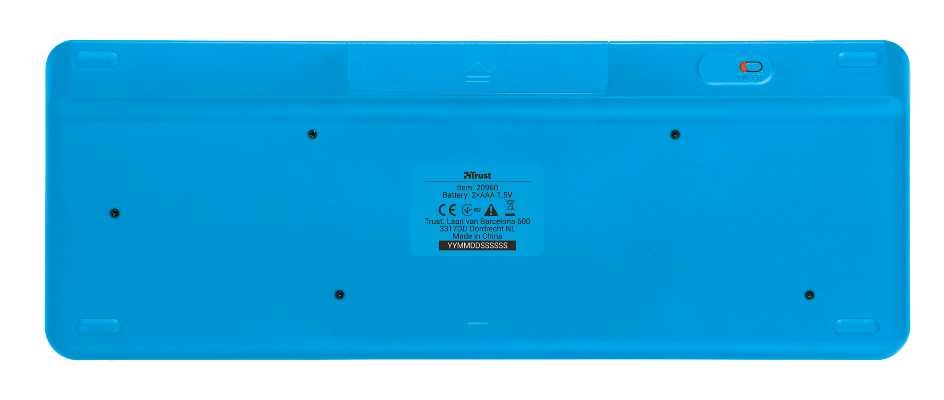 Trust VEZA WIRELESS TOUCHPAD tastiera Universale RF Wireless QWERTY Inglese Nero