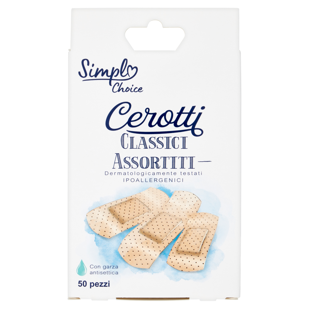 Simpl Choice Cerotti Classici Assortiti 50 pz