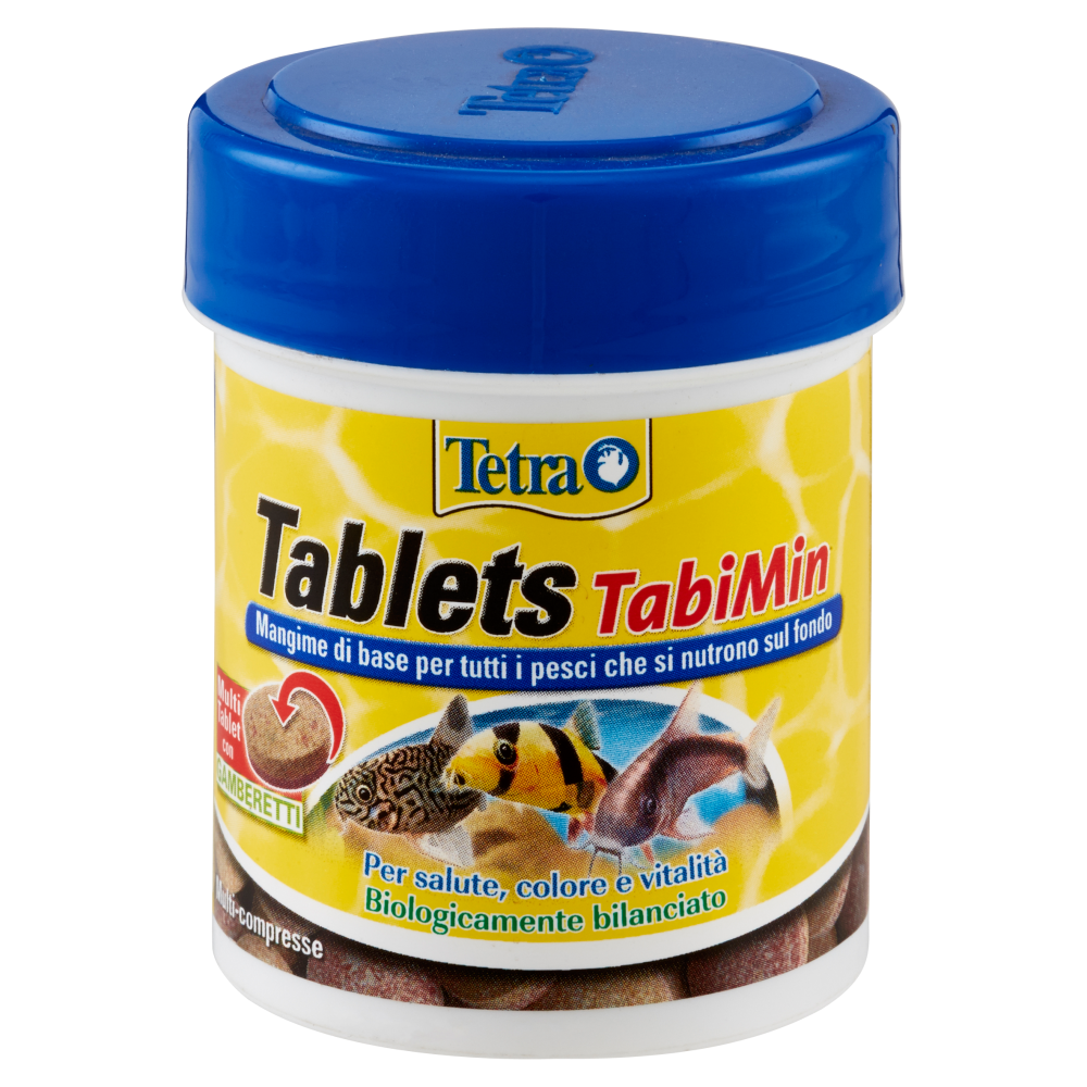 Tetra Tablets TabiMin Mangime di base per tutti i pesci che si nutrono sul fondo 120 tablets 36 g