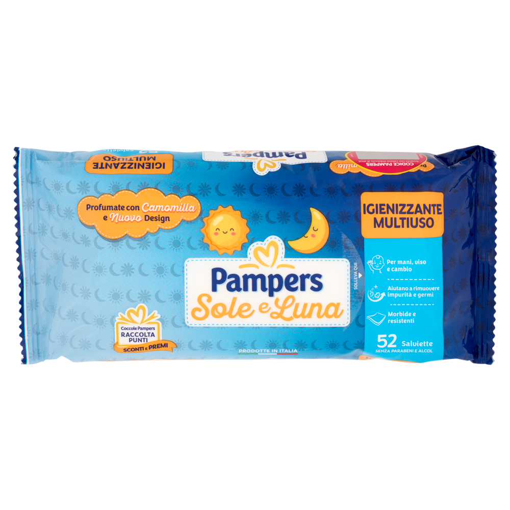 Pampers Sole e Luna Salviette 52 pz
