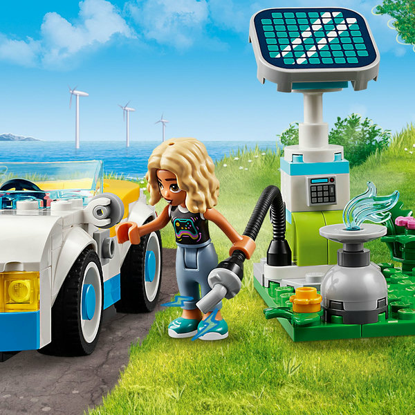 LEGO Friends Auto elettrica e caricabatterie
