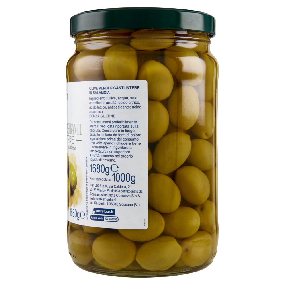 Simpl Olive Giganti Intere in salamonia 1680 g