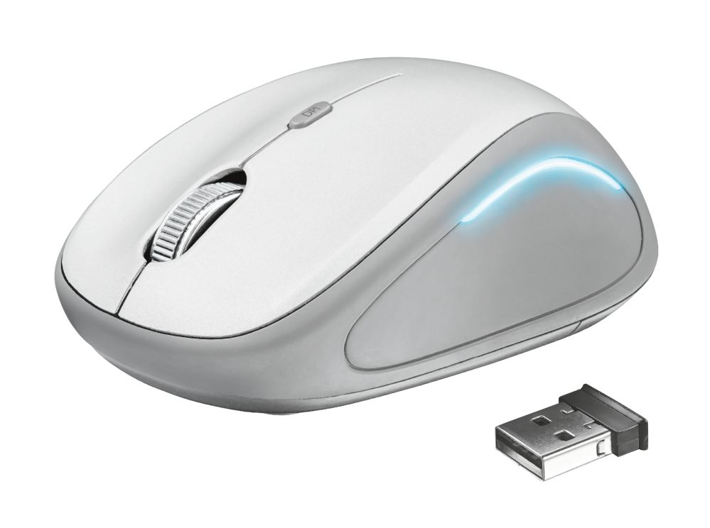 Trust Yvi FX mouse Ufficio Ambidestro RF Wireless Ottico 1600 DPI