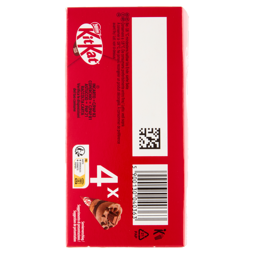 KITKAT Cono al Cacao 4x63,5g